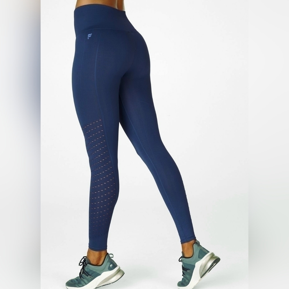 FABLETICS Sync Seamless High-Waisted 7/8 Leggings Marine Blue